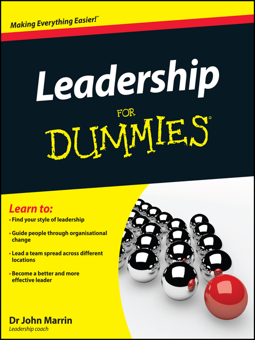 Title details for Leadership For Dummies by John Marrin - Available